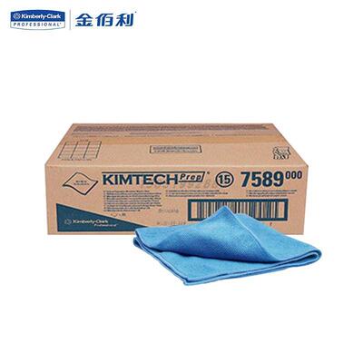 金佰利75890KIMTECH*金特*PREP超细纤维擦拭布蓝色40*40cm尼