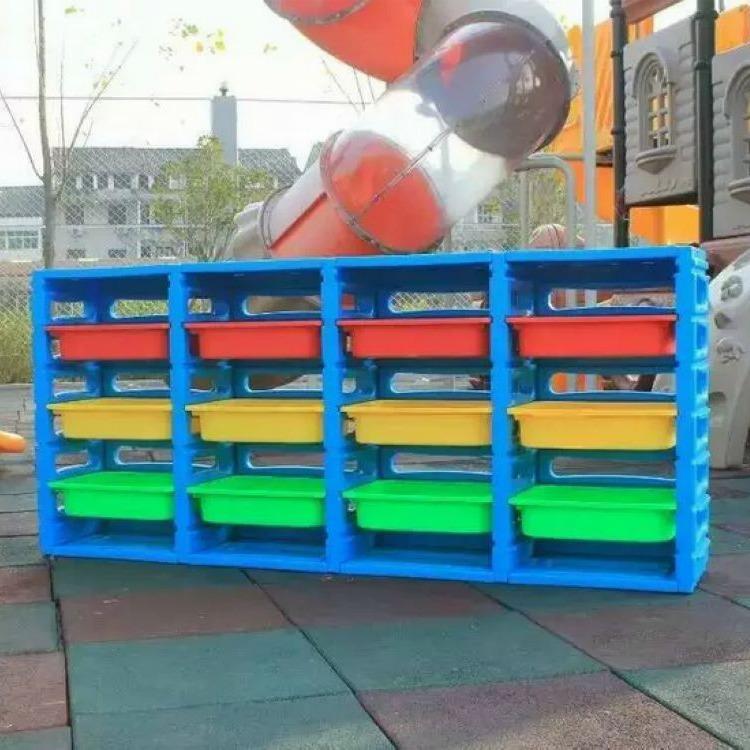 幼儿教室配套设施玩具架儿童收纳架幼儿园收纳盒子收纳架塑料