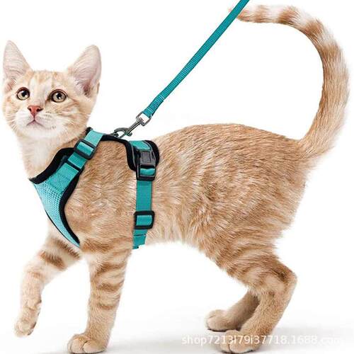 EscapeProof Cat Harness and Leash Set Super Soft Adjustable