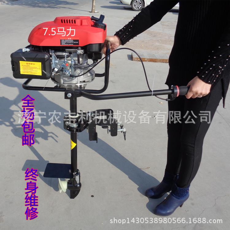 小型渔民船挂机水上养殖船机拉鱼船挂浆机经济使用