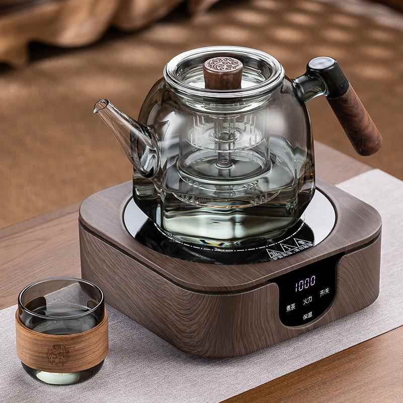 玻璃煮茶壶耐高温加厚围炉煮茶新款煮茶器家用煮茶炉电陶炉烧水壶