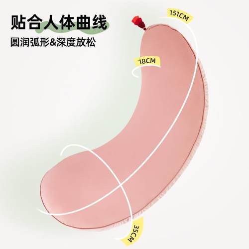 睡觉抱枕夹腿床上女生孕可人体工Fh($p^l^学长条成人侧睡?妇大懒