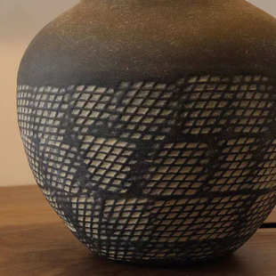 陶罐台灯民宿复古简约 酒店客厅卧室氛围灯高级感日式禅意侘寂风