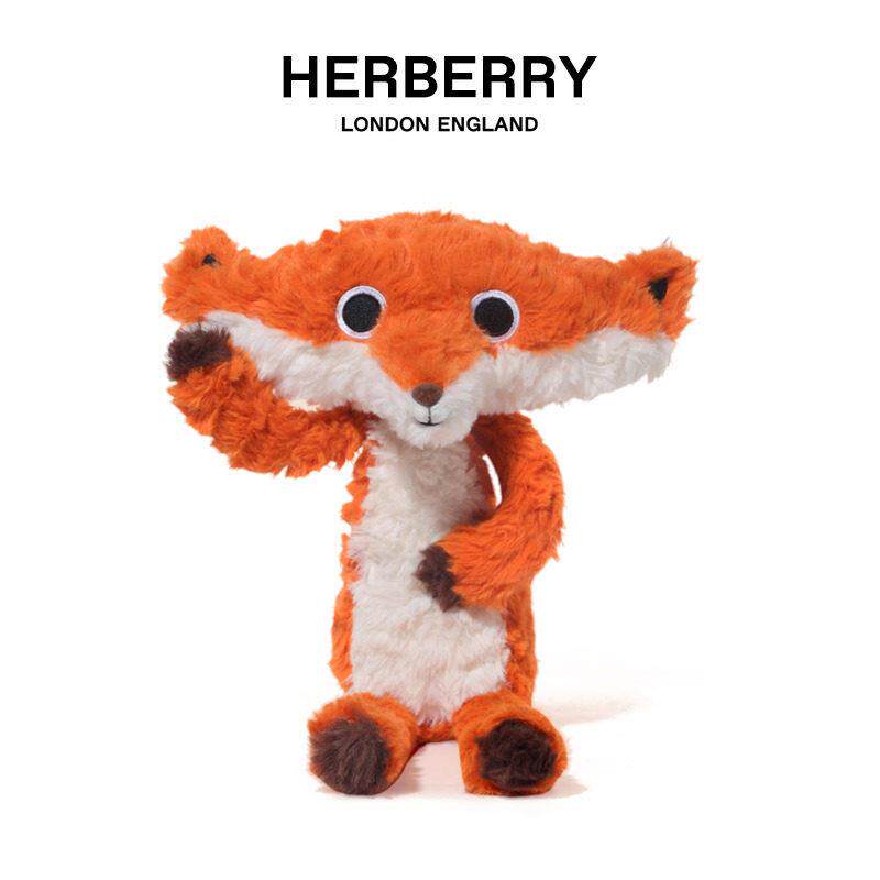 英国HERBERRY德瓦狐狸毛绒玩具搞怪公仔超软玩偶送女友礼物