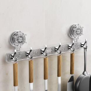 旋转吸盘船舵长排挂钩卫生间免打孔免胶承重多排挂钩创意器