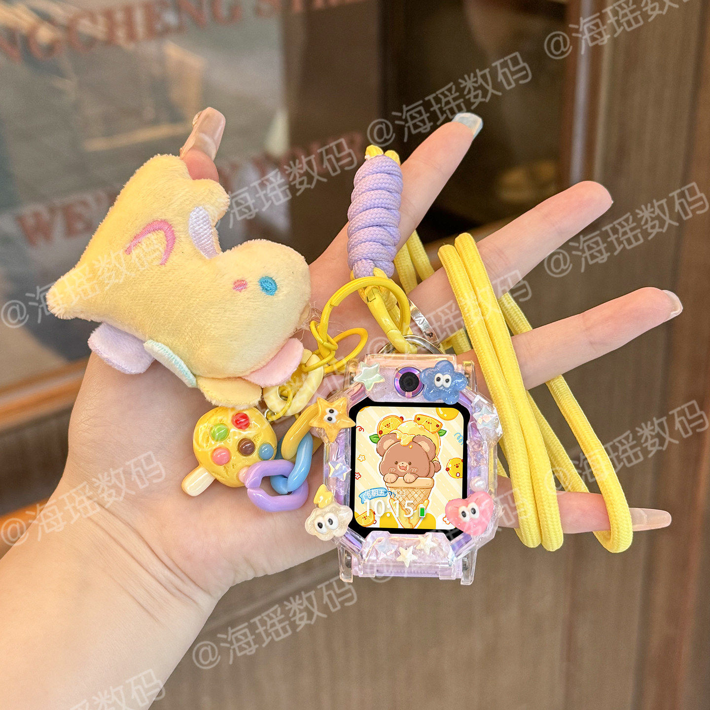 适用小学生天才D2AQ2AZ9Z8Z7SD3Q1A儿童电话手表带吊坠挂脖保护套,手表,配件,淘宝优惠券,粉丝福利购,淘宝优惠卷