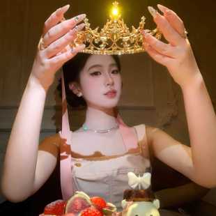 【爲我加冕皇冠】水钻公主皇冠头饰十八岁生日发饰lolita拍照发箍
