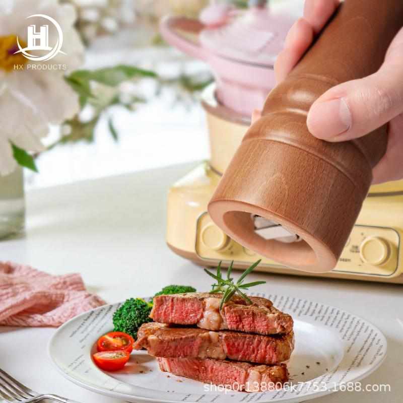 磨 器实木专用 大号芯不锈钢胡椒18高档寸厨师研磨餐厅