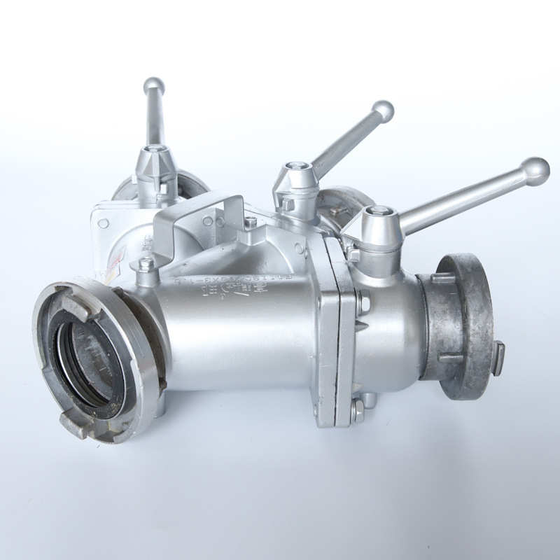 消防分水器二分水器三分水器内扣式快速式65进80出三通
