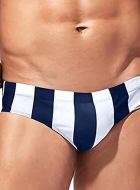 C 49641 Men's striped swim trunks 士条纹游泳裤跨境速卖