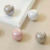 星翡家居法式 珍珠拉手高端衣柜门柜子抽屉把手奶油风轻奢陶瓷彩色