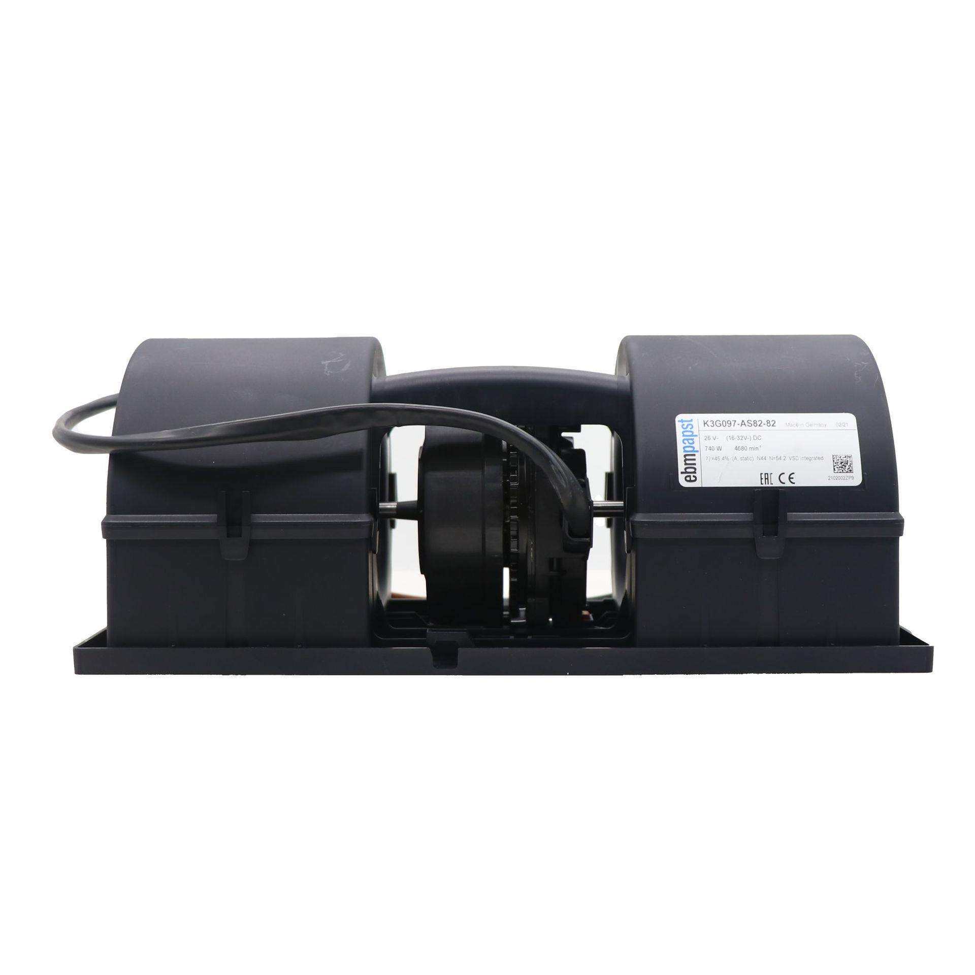 K3G097-AS82-82 德国ebmpapst 26V 740W 可调速双进风离心风机