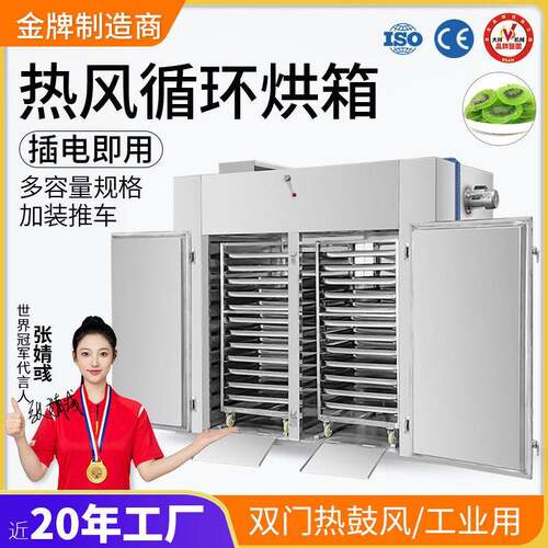大祥食品茶叶材烘干房大型工业用双门电热鼓风循环烘箱干燥机