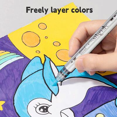 Acrylic Marker Pen Set 24/48 Color Box Student Painting Chil
