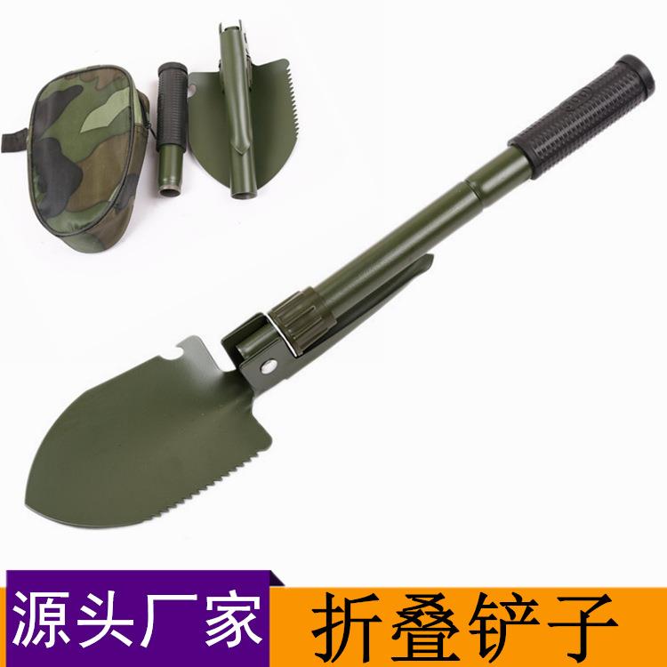 户外折叠工兵铲铁锹多功能小号锹野营钓鱼铲车载兵工铲子跨境现货