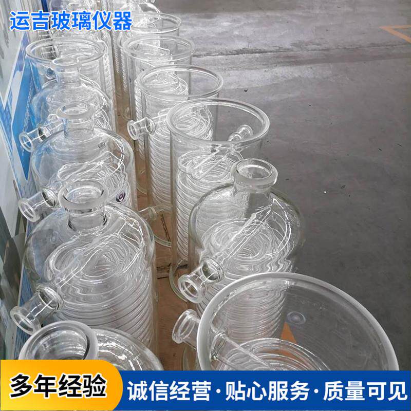 玻璃换热器螺杆机蒸发式管壳式盘管冷凝器玻璃热交换器