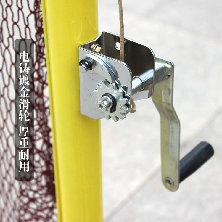 雷赢羽毛球网架便携式标准羽毛球网柱移动家用室内外球馆专业比赛