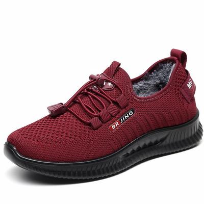 高档冬季暖妈妈鞋加绒加厚中老年4大码1保运动休闲鞋老京布鞋北女