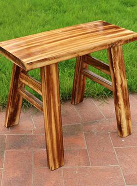 r^柏木凳凳实木凳餐凳桌长原木大921木板条凳登学生练功凳工厂长