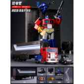 高档合儿童形玩擎天汽车柱金刚d变lx9带车厢非金机器人男孩具模型