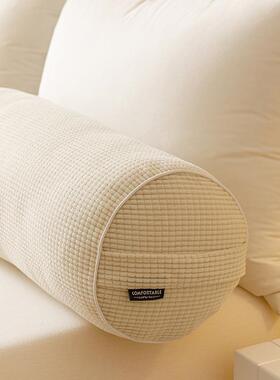 新款床头靠枕油厅风白床上靠垫护腰客沙发靠背纯长条软包xfc玉米