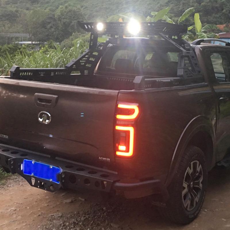 纳瓦拉适用长城炮龙门架金钻款带框防滚翻架护栏汽车皮卡改装车顶