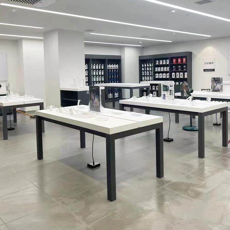手机店展示桌中岛体验台平板电脑数码体验桌智能产品靠墙展示台