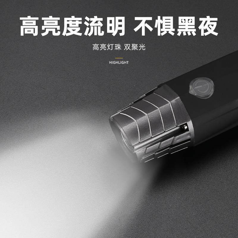 新款前灯高亮山地车前灯防水警示灯宝石尾灯充电前灯