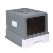 超大号全封闭猫砂盆顶入式 防带砂猫砂箱防外溅防臭猫屎盆厂家批发