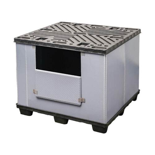 吹塑围板仓储中空汽配折叠物流2TJD箱110*100mm大型箱塑5料周转箱