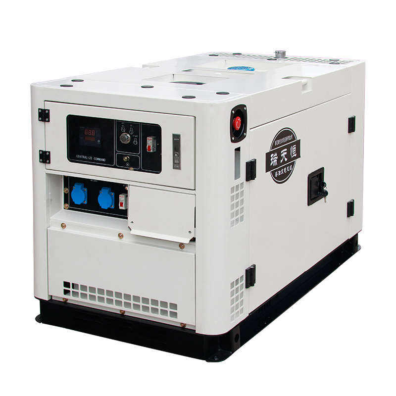 柴油静音双缸风冷小型发电机10/12/15/20KW单相220V三相380V