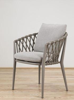 户外铝金外藤椅阳台小桌合椅藤编餐桌60238合休闲组餐桌椅室庭院