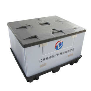 制高承重蜂窝板围板箱汽车物流pp周转箱 厂家直供仿压铸可折叠定