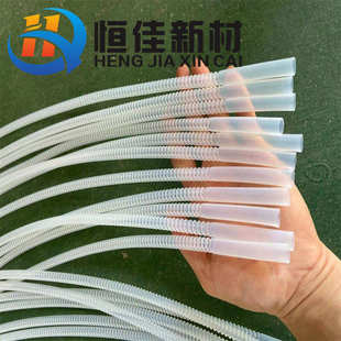恒佳供应铁氟龙波纹管耐高温PTFE软连接透明PFA波纹管耐腐蚀浪管
