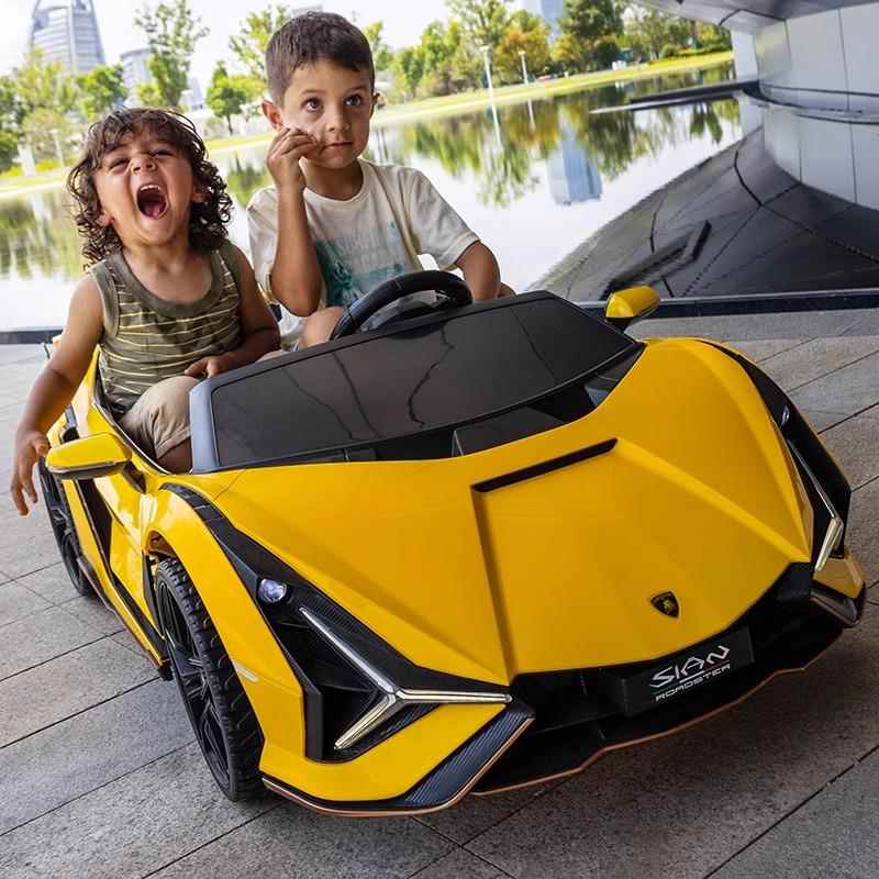 高档遥超大双人博座兰基尼儿童电动可车玩具汽车坐大人小孩宝宝控