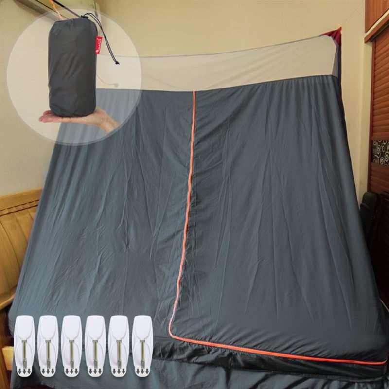 空中便携大人帐篷帐篷悬挂窥室内。遮光睡觉防床上成酒店可隐私