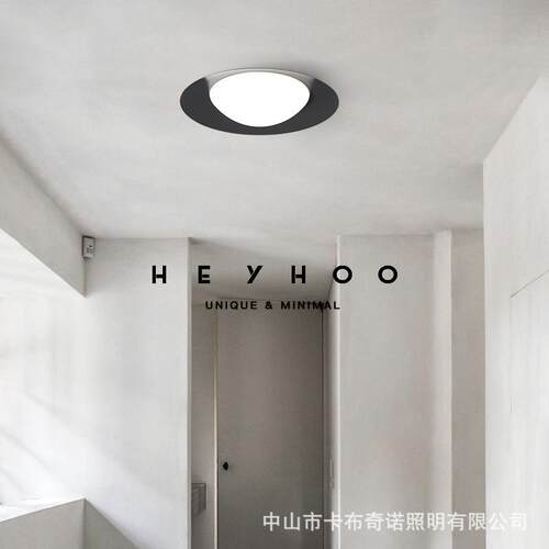 意式极简 卧室吸顶灯现代简约创意客厅书房餐厅北欧全铜玻璃灯具