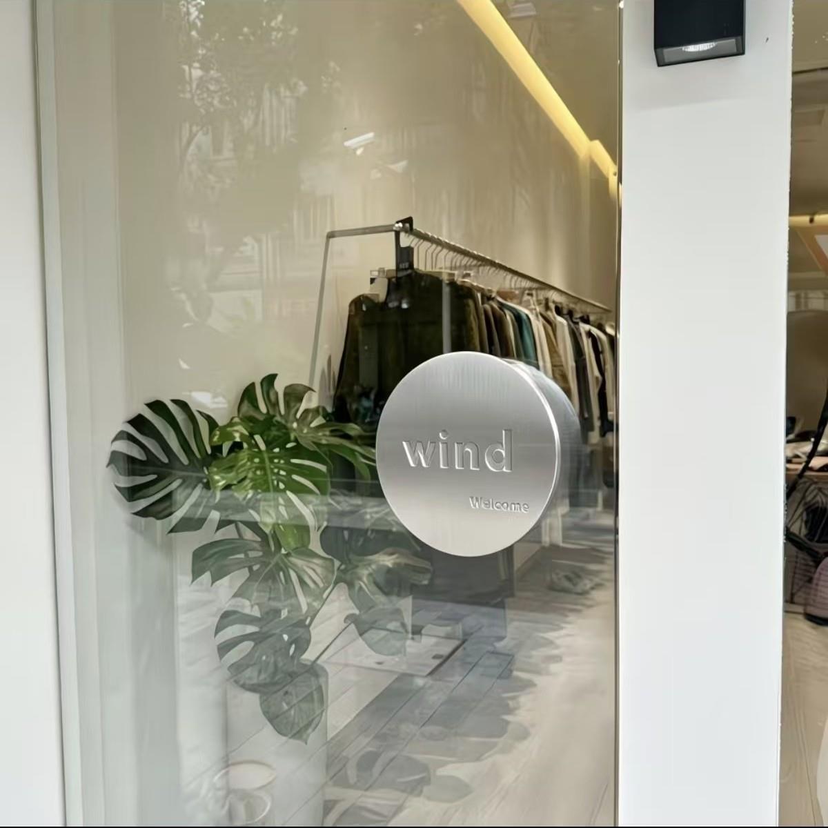 大门把手玻璃门圆形把手简约拉丝光面个性logo店铺包厢圆拉手刻字