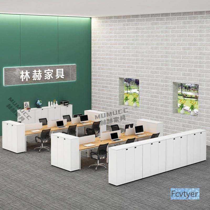 柜文槽件柜带锁矮木质资LH-2025-料储物柜办公室隔断档案花柜边隔