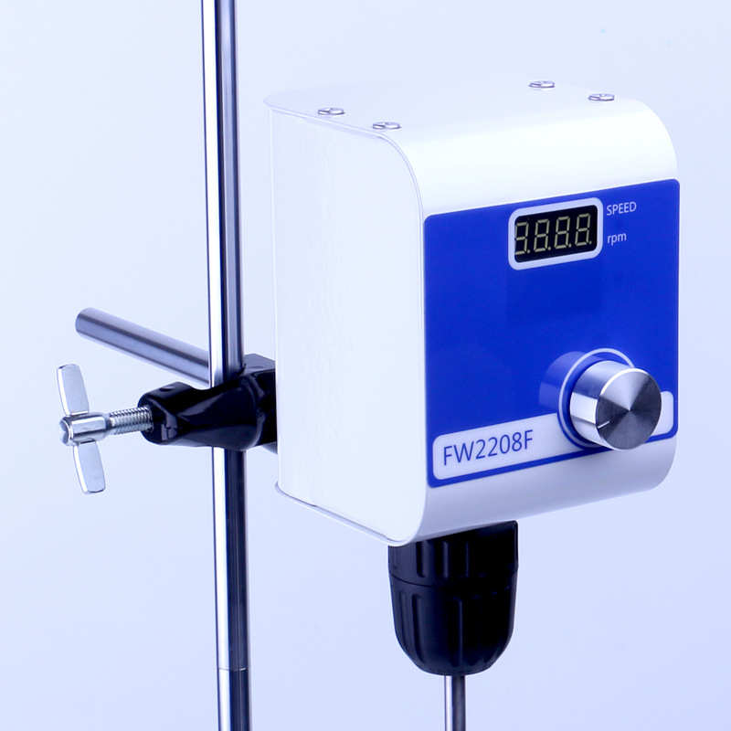 杭州繁沃悬臂式电动搅拌器 数显定时顶置式搅拌机 实验室精密搅拌