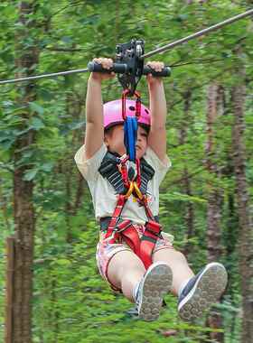 EIL溜索索滑轮滑索行设备幼儿园滑索空儿童户外滑高索道滑索道吊