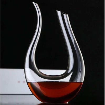 水晶玻璃天鹅醒酒器斜口酒壶带把红酒杯盛酒器倒酒器家用分酒器
