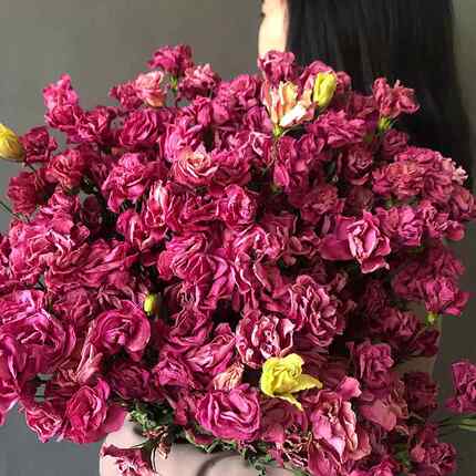 狂想者新品干花亚马逊家庭手工DIY插花洋桔梗花自然干花束