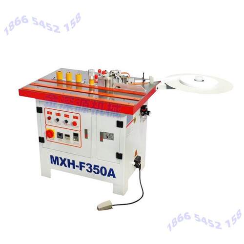 MXH-F350C木工变频无极调速PUR胶水曲直线封边机手动异型封边机械