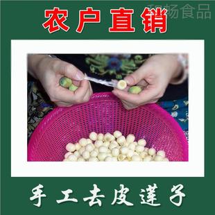 024货2福建建莲子纯天然农家新手工YCK去皮宁去芯白莲特级干货500