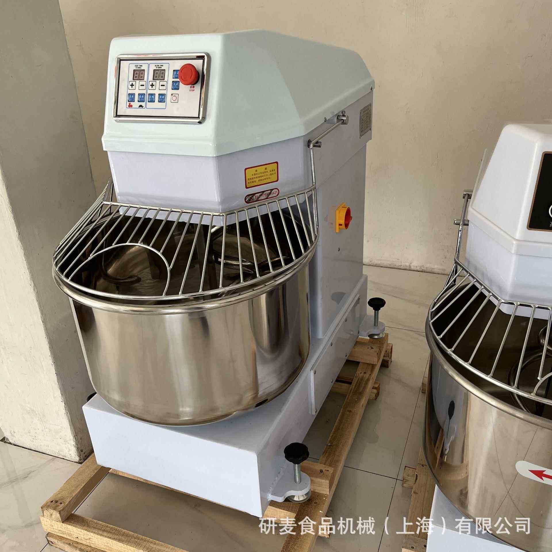 和0面4机商用大型揉面机80升10L0公斤面粉不锈钢蛋糕面房SYN打机