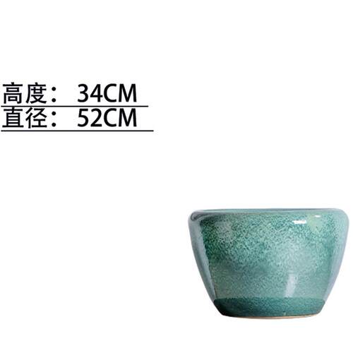 正品景镇德陶瓷鱼缸客 厅庭院大缸家用阳台号乌龟缸书画画缸锦鲤