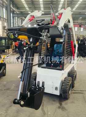 出口法国轮式履带式滑移铲车Skid steer loader建筑工厂 小装载机