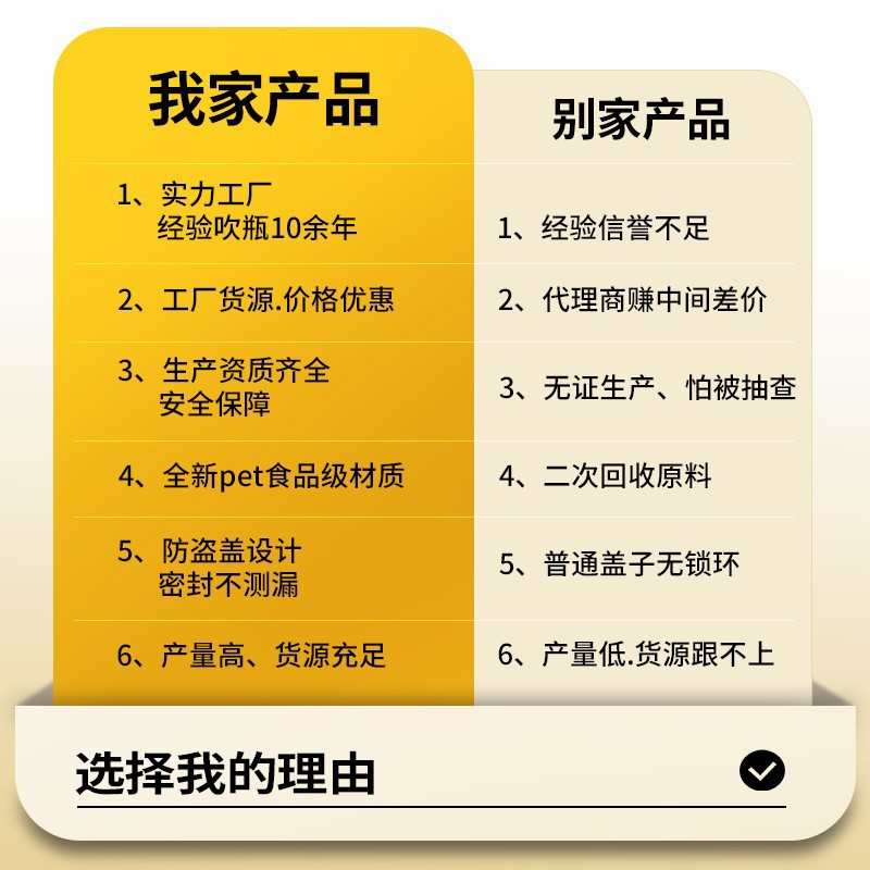 pp耐高温塑料瓶一次性透明热饮料瓶批发海底椰膏龟茯苓膏奶茶瓶子