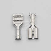 .带点 电源3a端子插簧连接器平板双孔线汽车6插接袋装 直 dj622